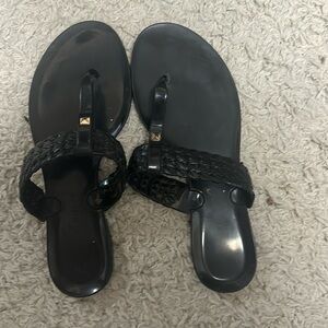 Black Jack Rogers Tinsley Jelly Sandals. Sz 6